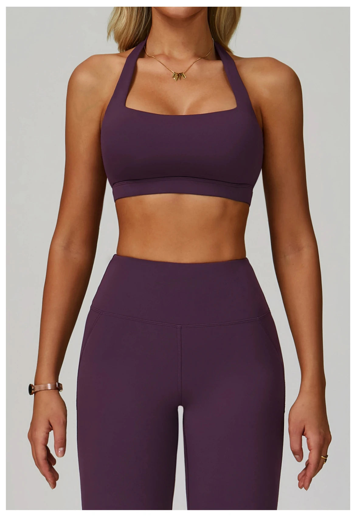 Women Fitness Yoga Bras Race Back Sports Underwear Hanging Neck Bra Women Breathable Underwear For Women Gym High Strength Top