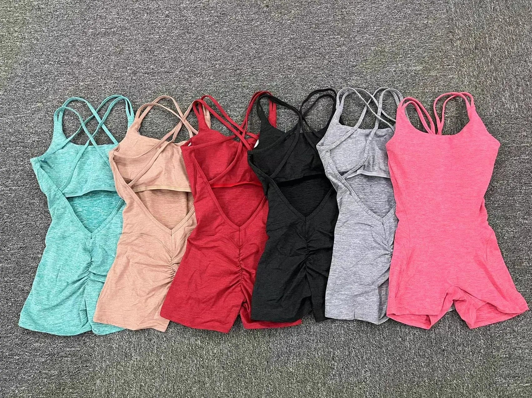 Yoga Jumpsuit Gym Clothes Women Tracksuit Fitness Clothing Rompers Sport Set Sportswear Push Up Workout Sets Bodysuits
