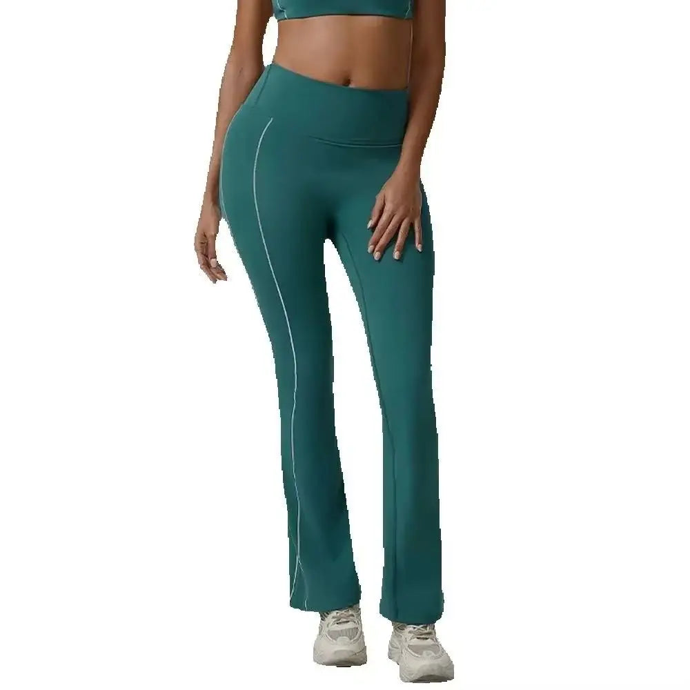 Yoga Leggings Women Yoga Pants Running Bell-bottoms Yoga Tights High Waist Fitness Pants Gym Leggings Sports Wide Leg Pant