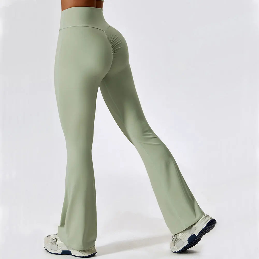 Flare Leggings Yoga Pants Women High Waist Wide Leg Pant Women Gym Workout Fitness Sports Tight Flared Pant Latin Dance Trousers