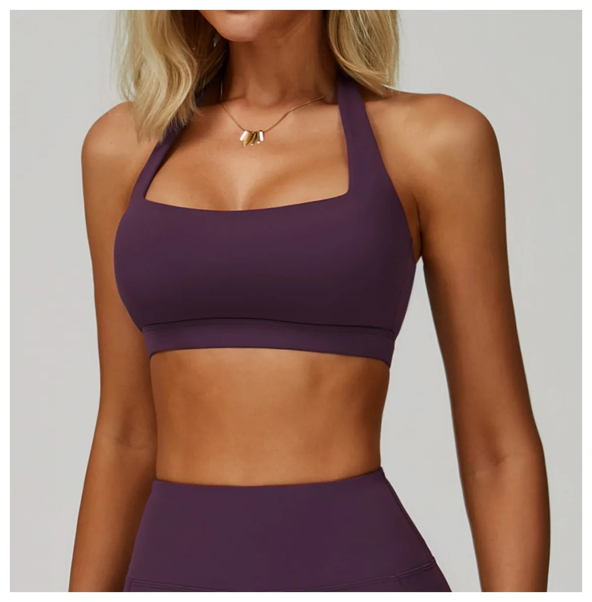 Women Fitness Yoga Bras Race Back Sports Underwear Hanging Neck Bra Women Breathable Underwear For Women Gym High Strength Top