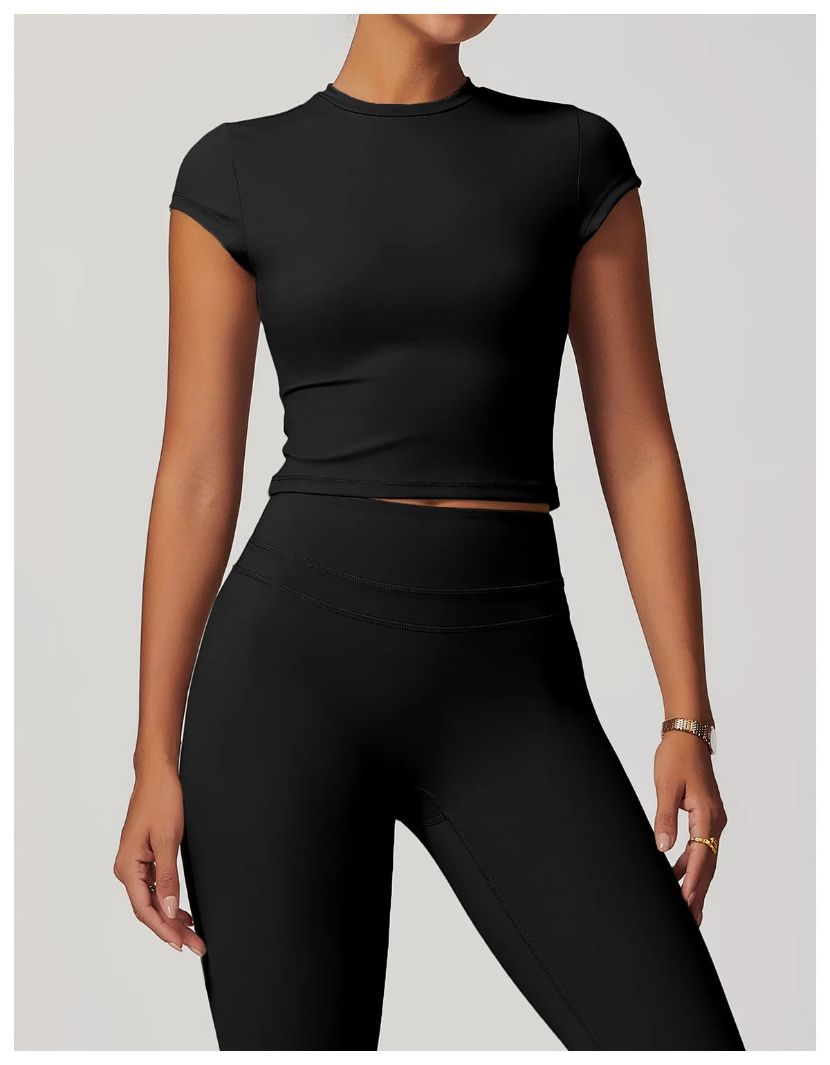 Women Clothes Yoga Top Sport T Shirt Fitness Clothes Short Sleeve Yoga Shirt Gym Top Workout Running Active Wear Sport Top