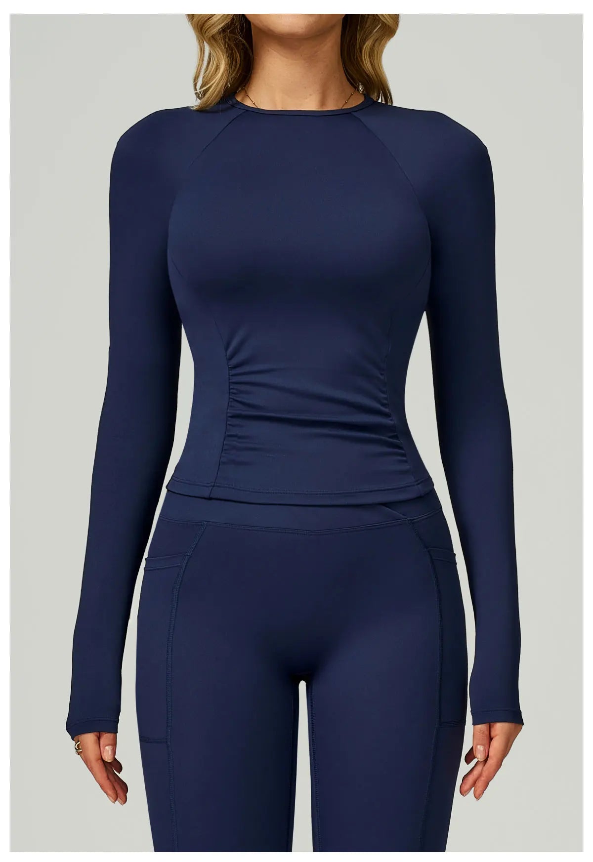 Women's Long Sleeve Top Yoga Shirts Running T-Shirt Workout Fitness Long Sleeve Gym Push Up Sports Top Sexy Training Crop Top