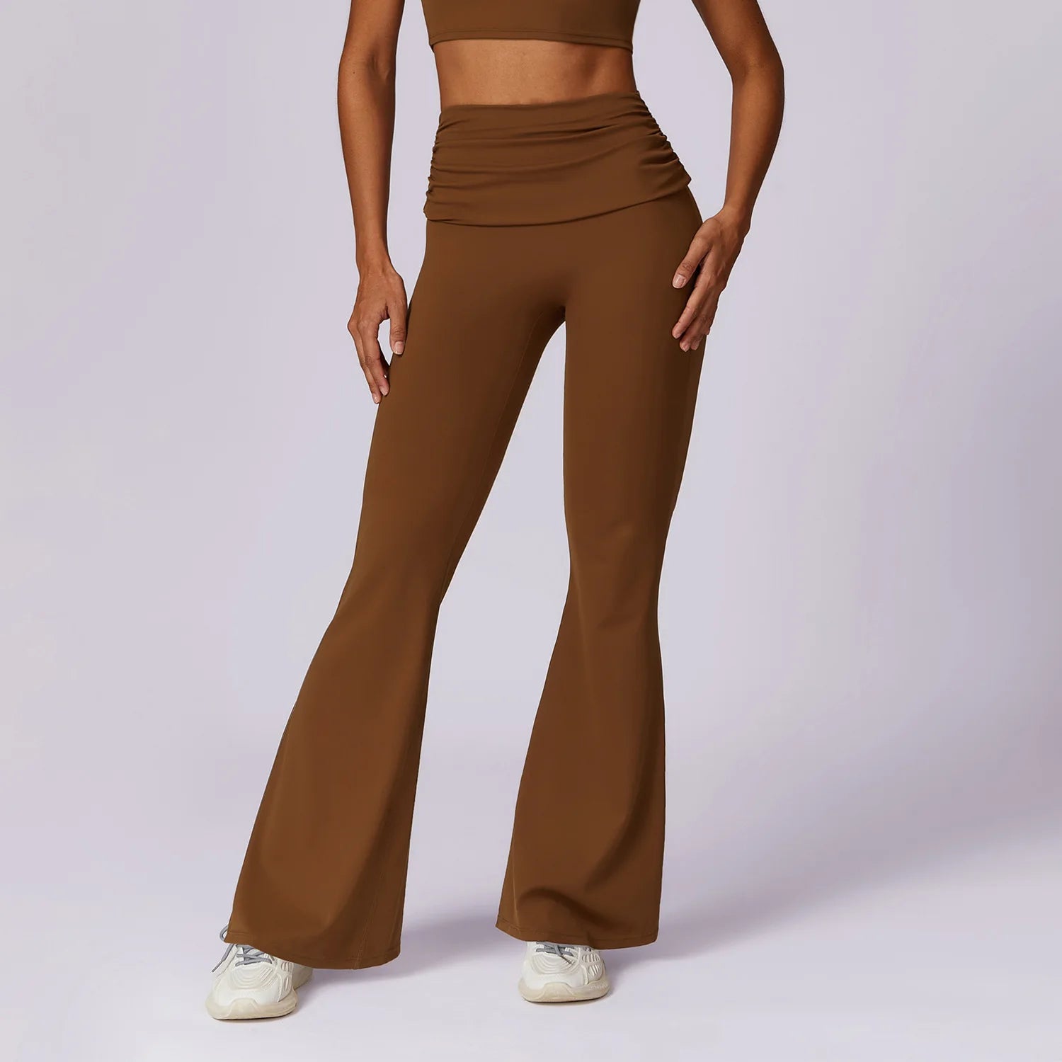 Workout Flare Leggings Yoga Pants Women High Waist Wide Leg Pant Women Gym Fitness Sports Black Flared Pant Latin Dance Trousers