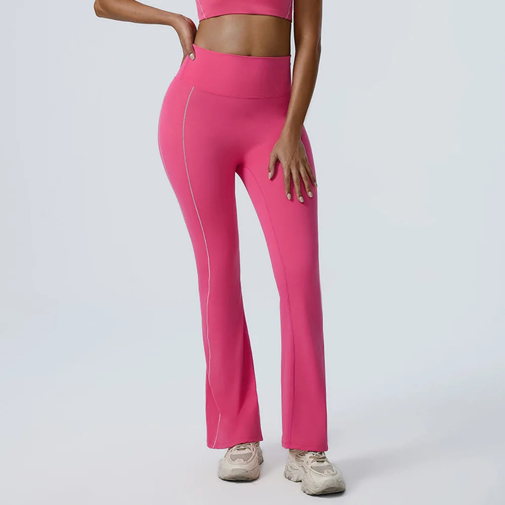 Yoga Leggings Women Yoga Pants Running Bell-bottoms Yoga Tights High Waist Fitness Pants Gym Leggings Sports Wide Leg Pant