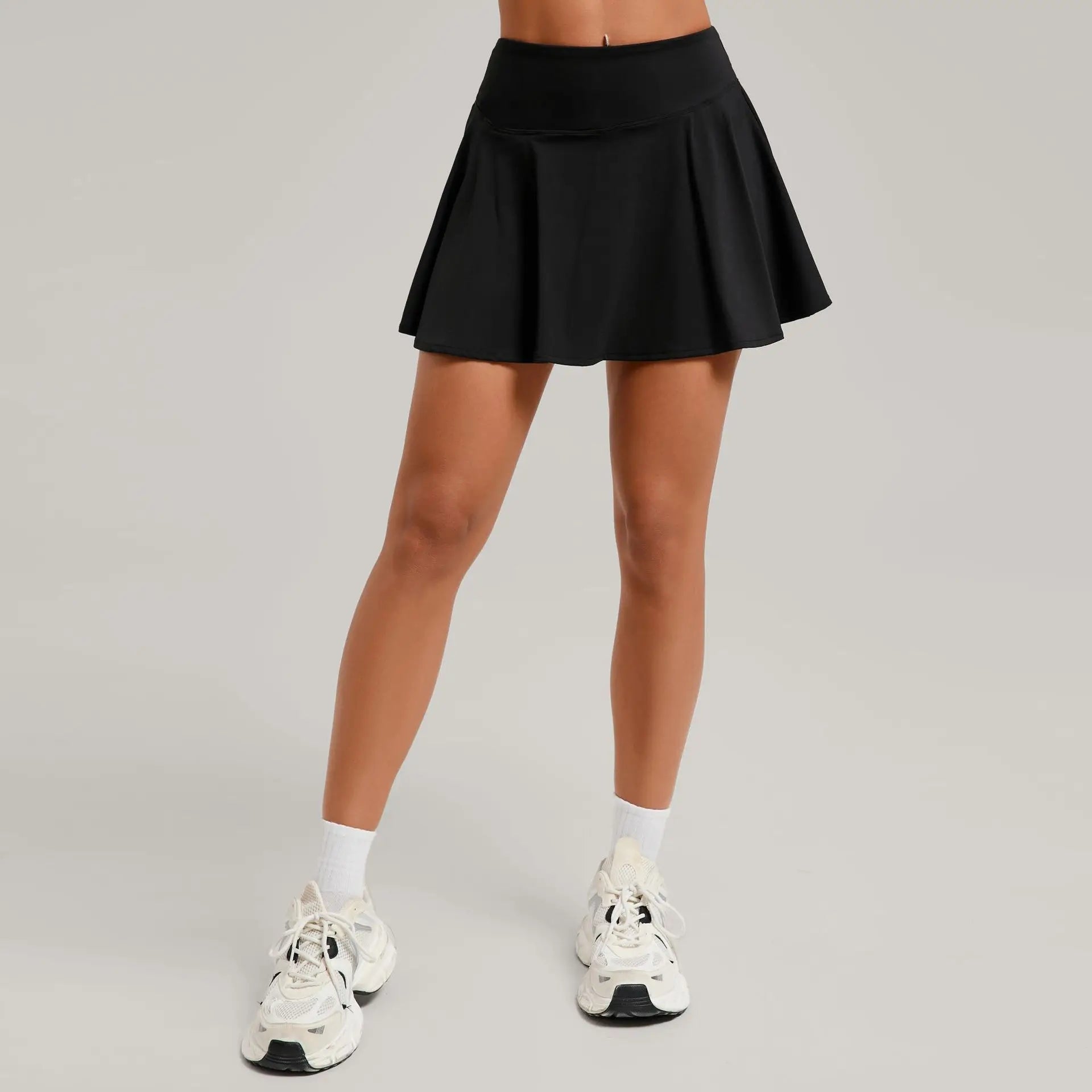 High Waisted Tennis Mini Skirt Women's Tennis Yoga Golf Sports Belt Safety Pants Pocket Comfortable and Breathable Sports Skirt