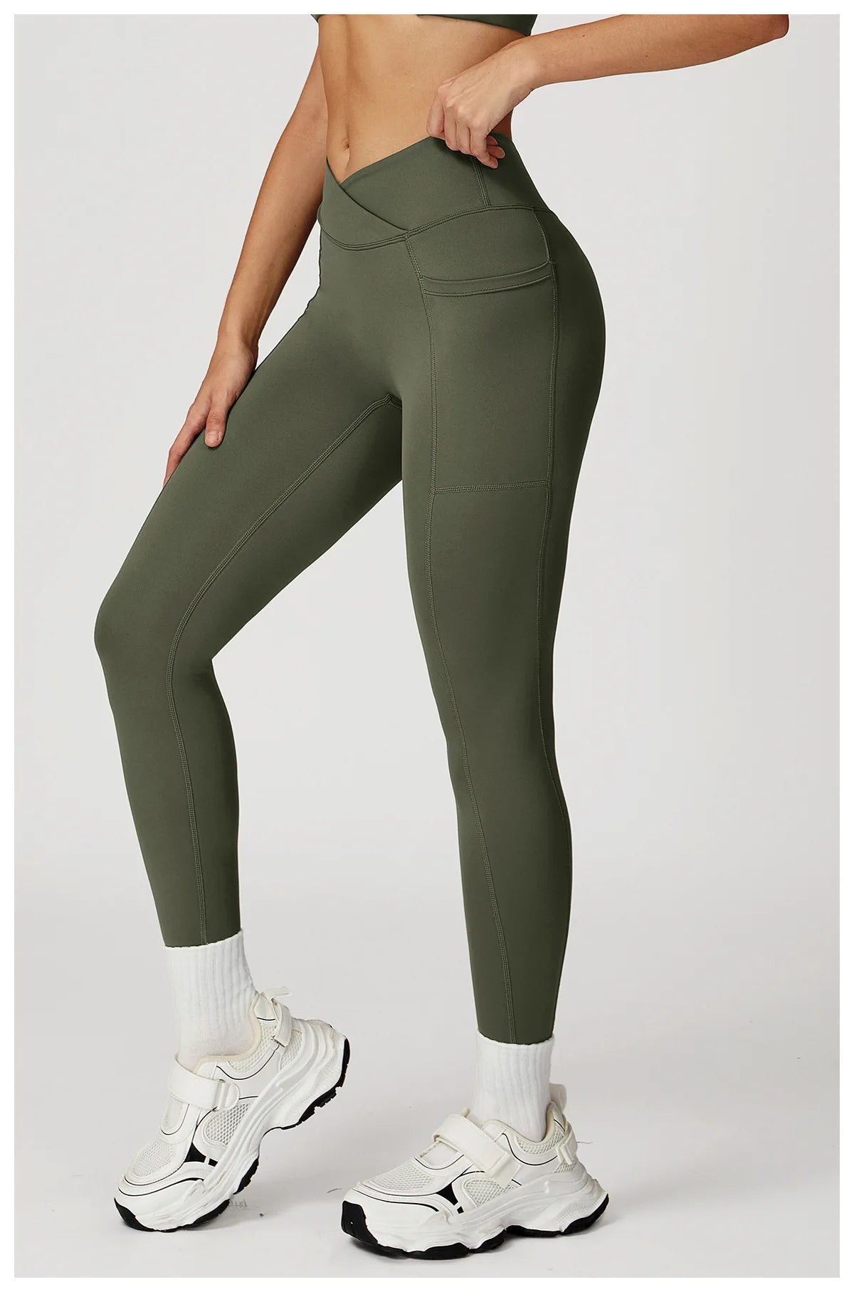Yoga Pants Cross Waist Head Gym Leggings Women Sexy High Waist Booty Lifting Leggings Pants Women Sports Clothing Fitness Wear