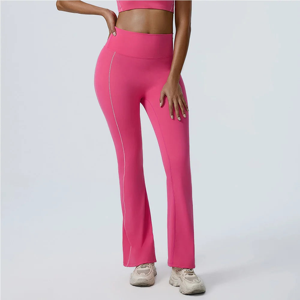 Yoga Leggings Women Yoga Pants Running Bell-bottoms Yoga Tights High Waist Fitness Pants Gym Leggings Sports Wide Leg Pant