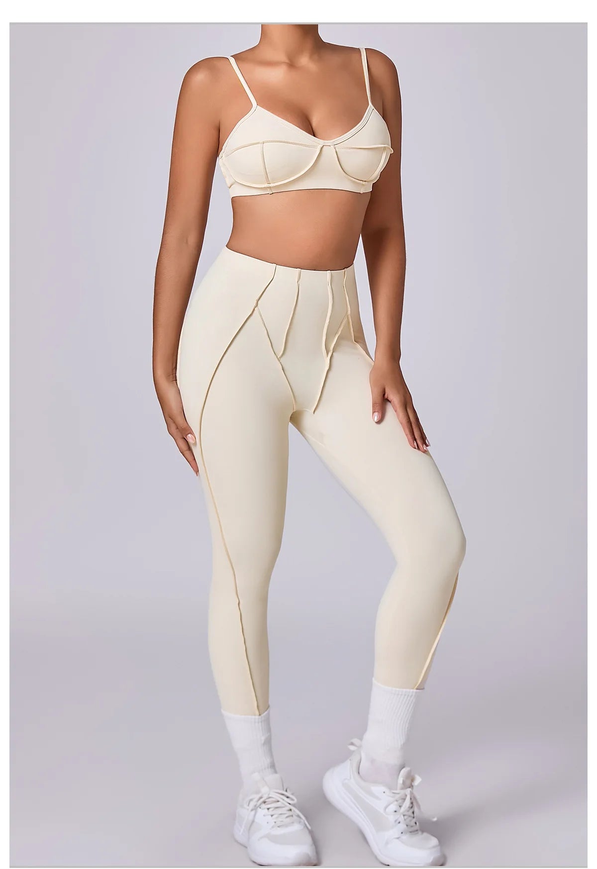 Women's Tracksuit 2 Pieces Seamless Yoga Set Workout Push Up Sportswear Gym Clothing High Waist Leggings Fitness Sports Suits
