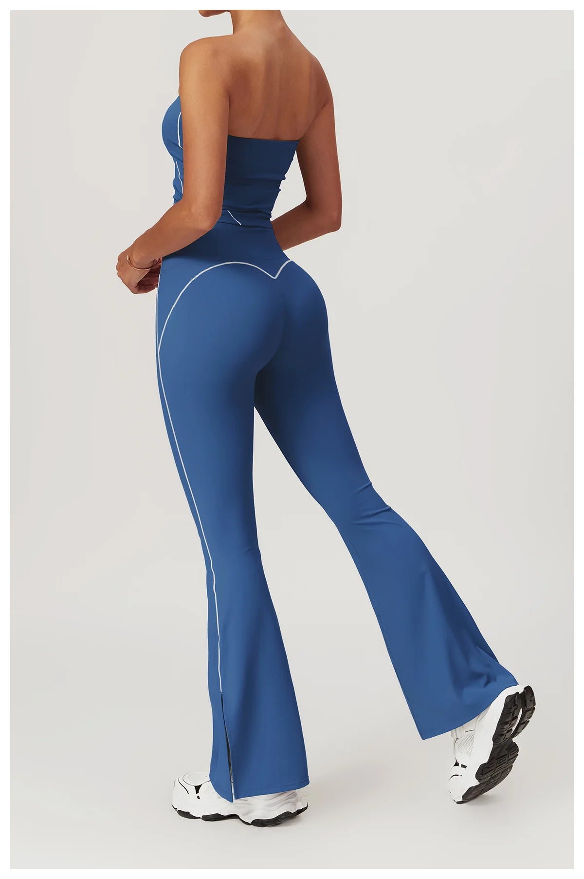 Yoga Flare Leggings Women Bell-bottoms Fitness Push Up High Waiste Wide Leg Workout Pants Gym Elastic Tights Exercise Sport Pant