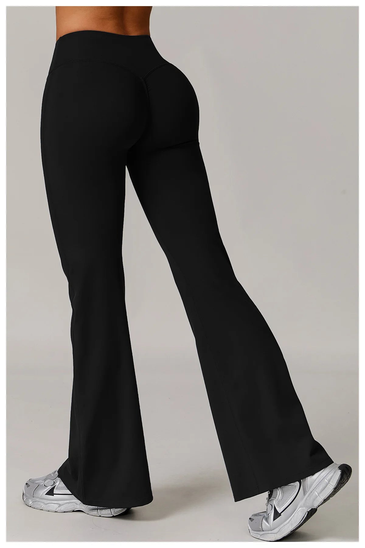 Gym Leggings Women Bell-bottoms Yoga Pants Sexy High Waist Lifting Leggings Pants Women Sports Clothing Fitness Wide Leg Pants