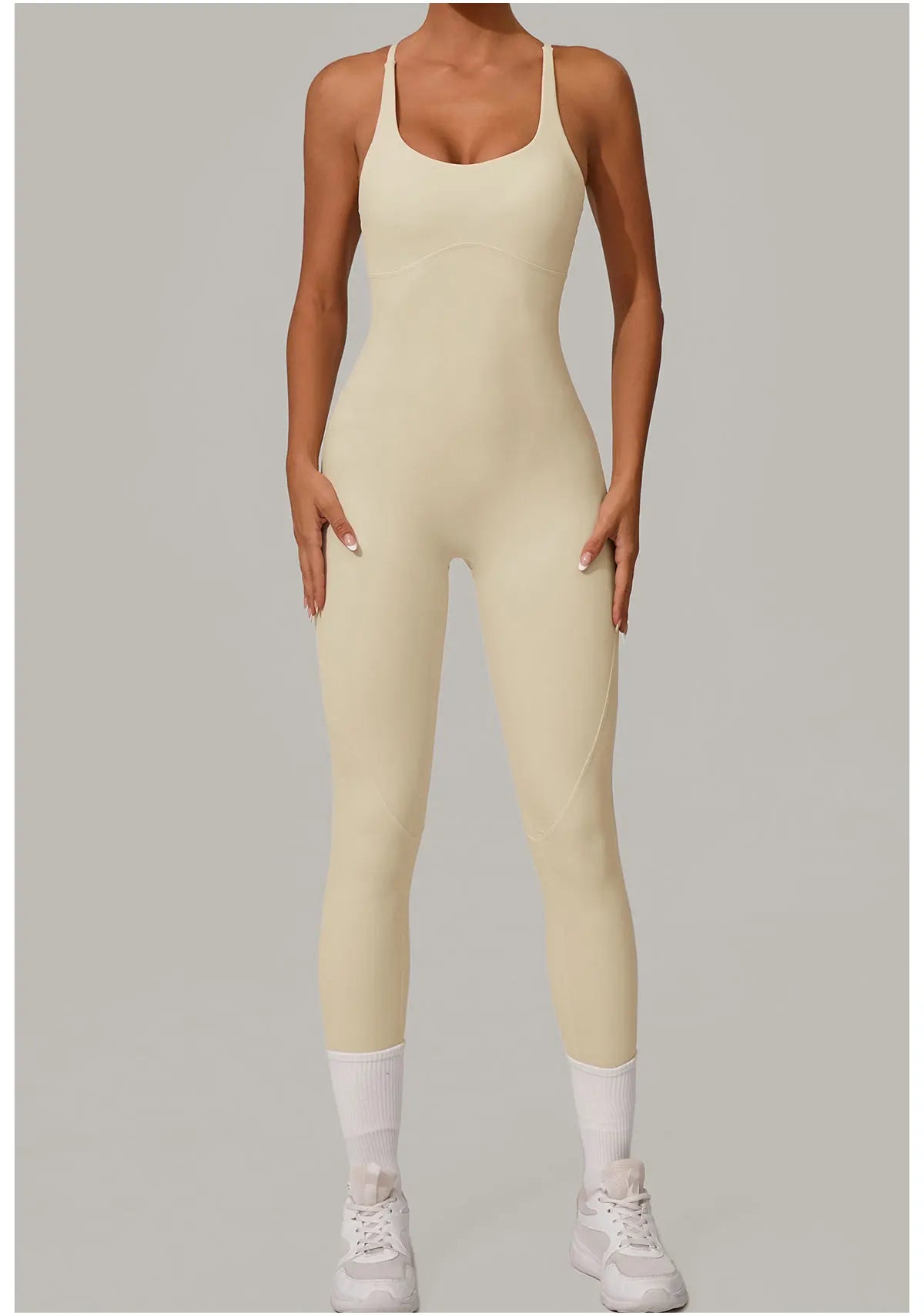 Women's Tracksuit Jumpsuits One-Piece Suit Sleeveless Yoga Set Gym Push Up Workout Clothes Fitness Bodysuit Sportswear Rompers