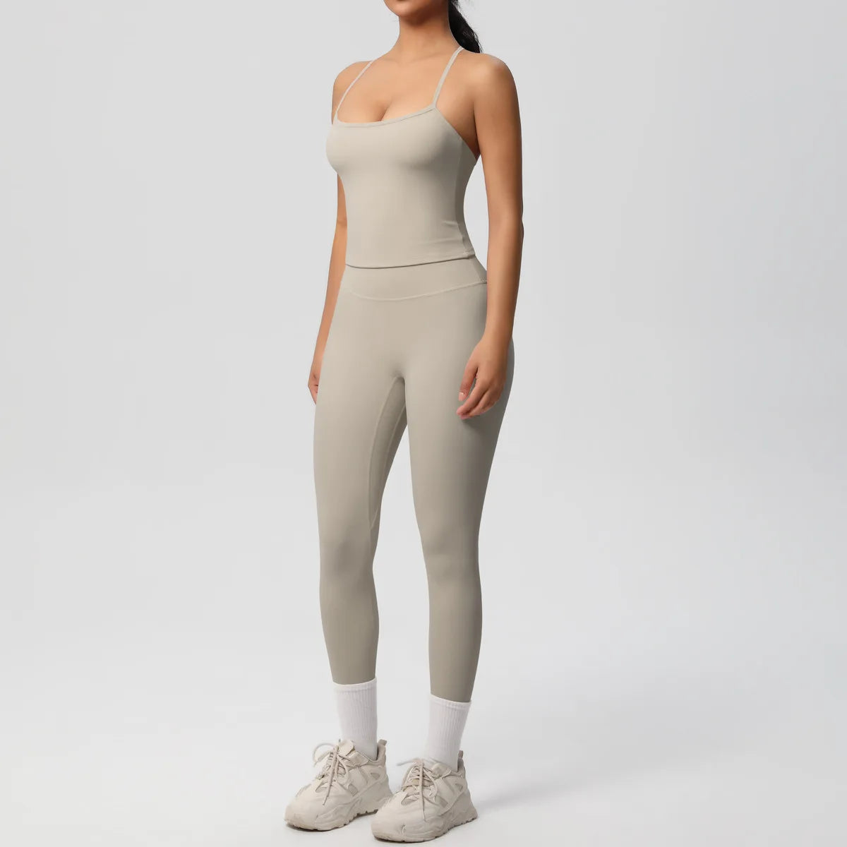 Yoga Outfits Women Tracksuit Fitness Suit Training Sleeveless Sport Gym Set Workout Overalls Sports Underwear Sportswear