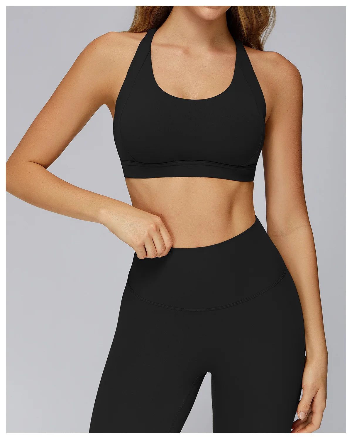 Women Tops Back Cross Strap Tank Top Push Up Underwear Running Sports Bra Breathable Soft Fitness Beauty Solid Color Yoga Bra