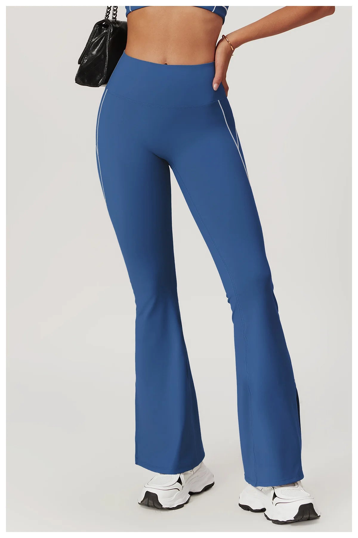 Yoga Flare Leggings Women Bell-bottoms Fitness Push Up High Waiste Wide Leg Workout Pants Gym Elastic Tights Exercise Sport Pant