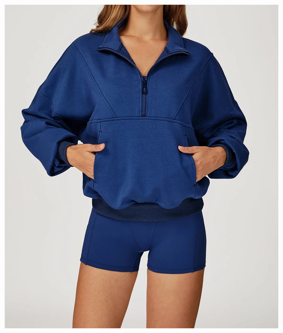 Winter Casual Hoodie Zipper Long Sleeved Women's Top Windproof and Warm Loose Hoodie Women's Outdoor Running Sportswear
