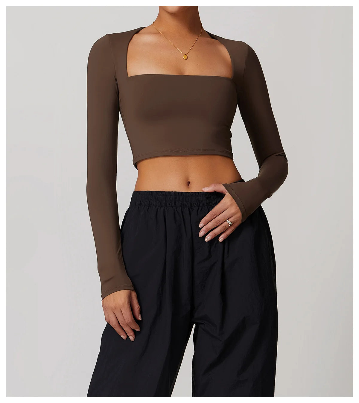 Women Yoga Long sleeved Women's Outdoor Running Fitness Wear T-shirt Sport Long Sleeved Yoga Shirt Gym Push Up Workout Top