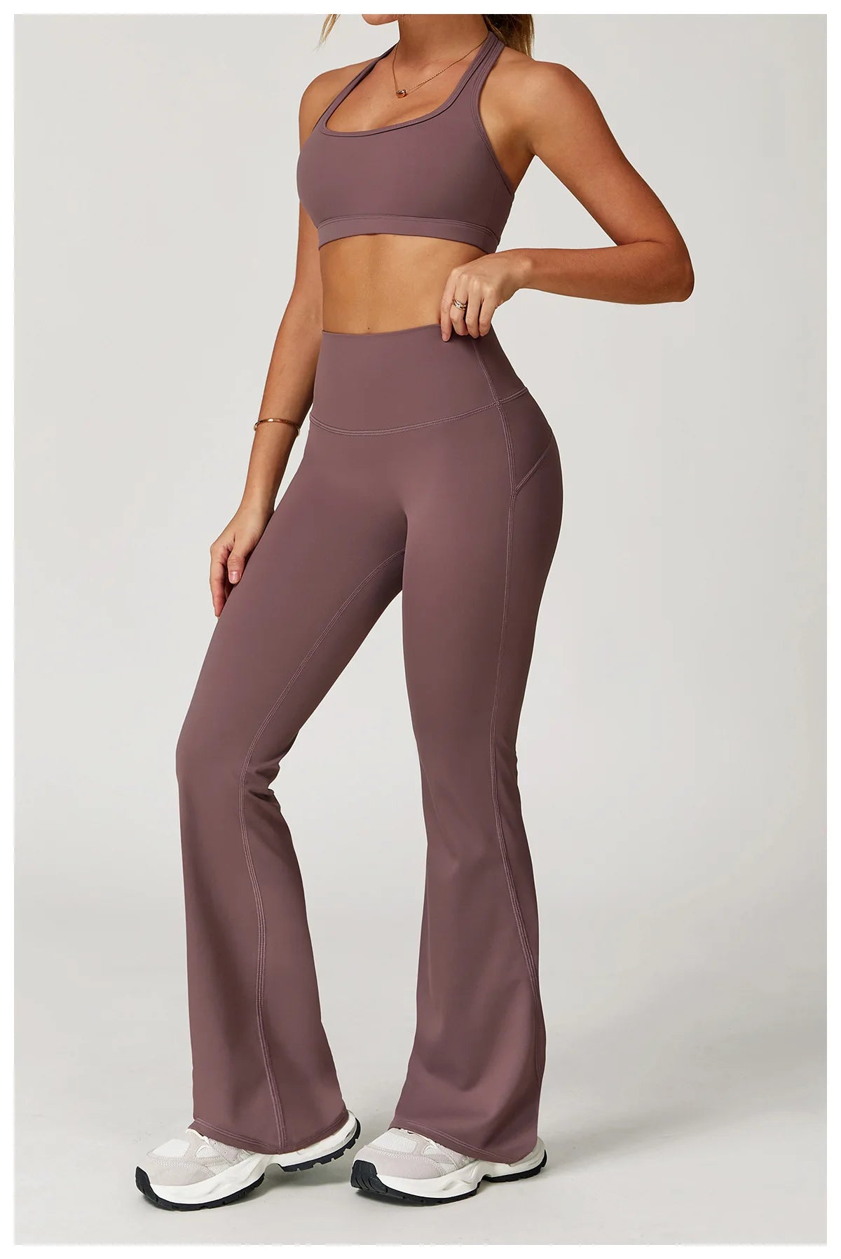 Impact Leggings Women Yoga Bell Bottoms Sports Yoga Pants Gym Clothes Fitness Workout Wear Tights Wide Leg Pants Flared Leggings
