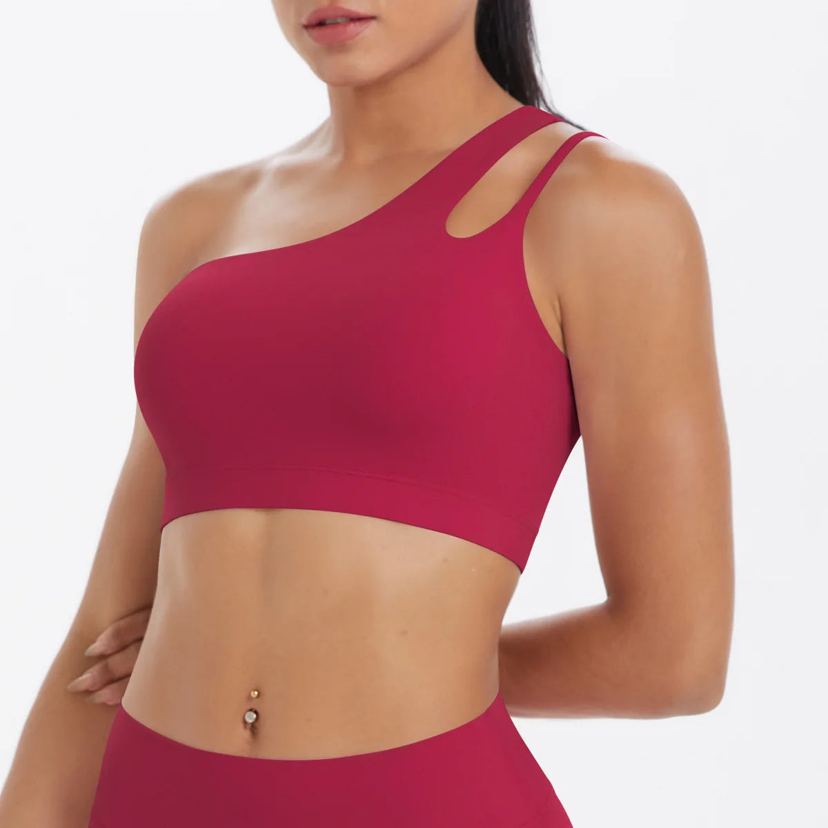 Sports Bra Women Push Up Fitness Bras One Shoulder Underwear Shockproof Yoga Bra Workout Bra Yoga Running Bra Sexy Vest