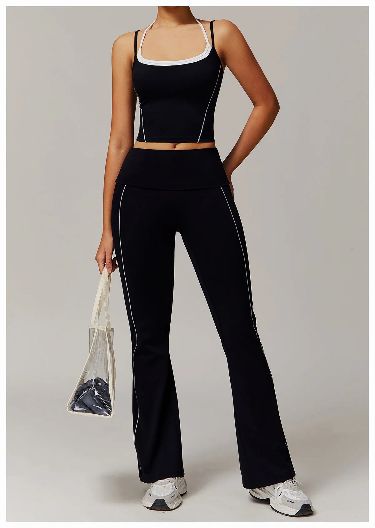 Fitness Bell-bottoms Women Sport Leggings High Waist Wide Leg Pants Yoga Leggings Gym Quick Dry Push Up Slim Pants Female Tights