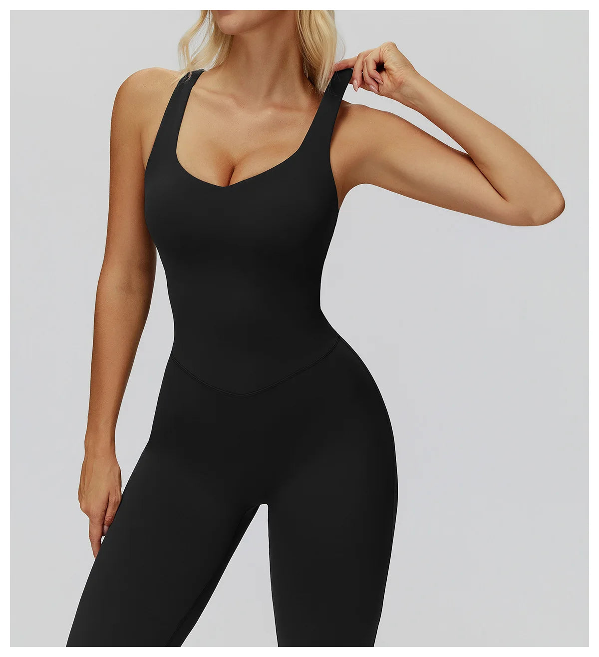 Gym Set Women Tracksuit Yoga Suit Sportswear Women Suit Sports Jumpsuit Fitness Rompers Stretch Female Push Up Workout Bodysuits