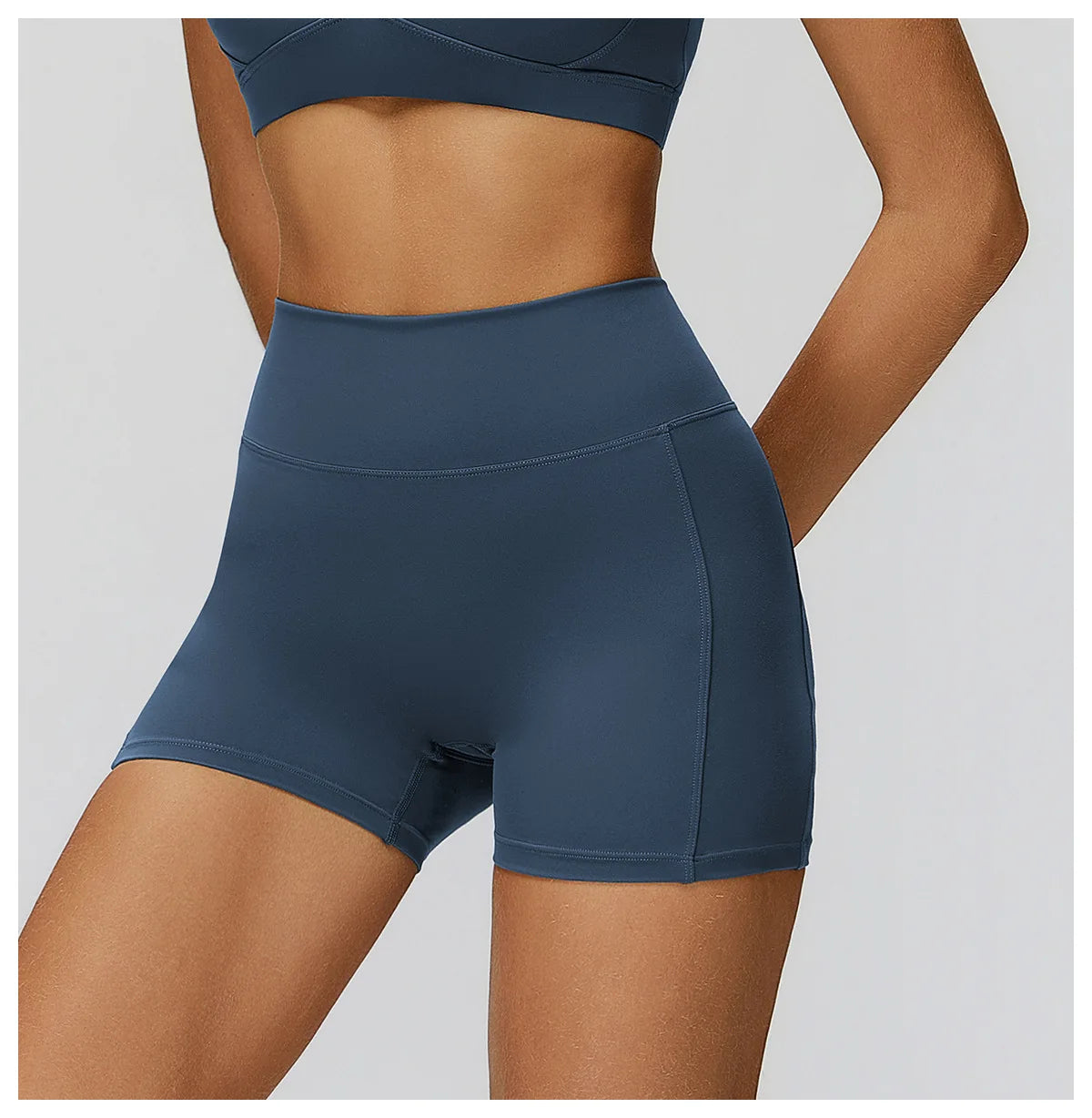 Shorts Women Seamless Yoga Shorts Scrunch Bum Gym Shorts Workout Low Waist Short Leggings Booty Stretch Running Impact Shorts