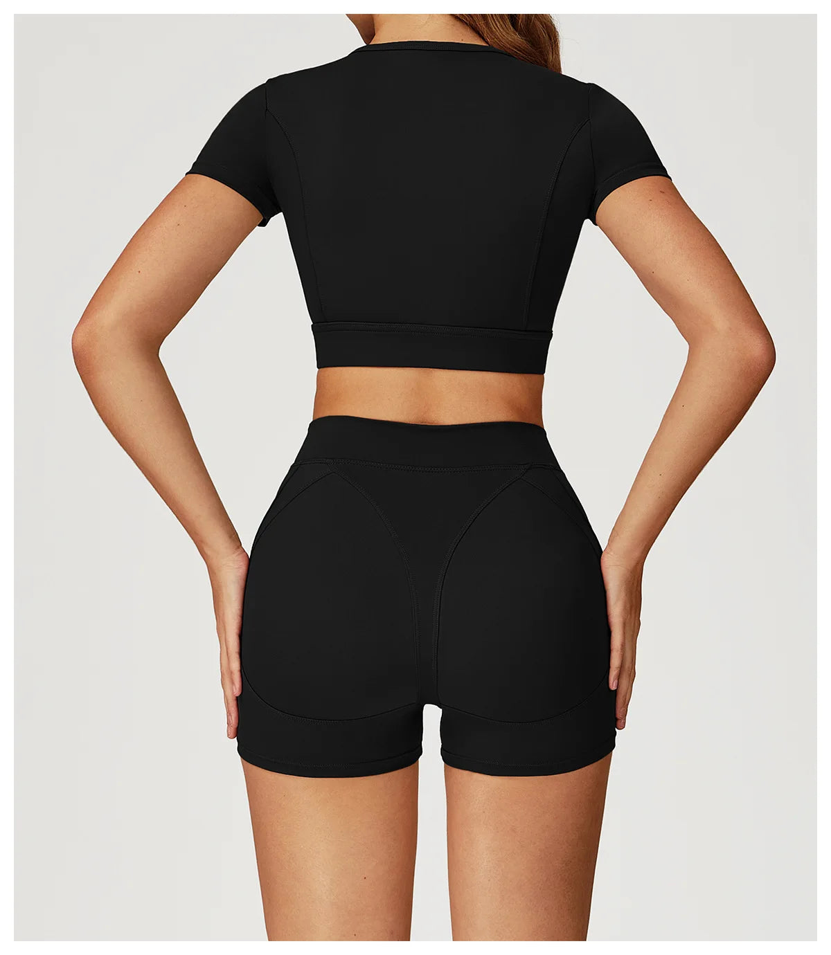 Women Yoga Top Workout Sport T Shirts Fitness Clothes Short Sleeve Push Up Yoga Shirt Gym Top Running Active Wear Sport Top