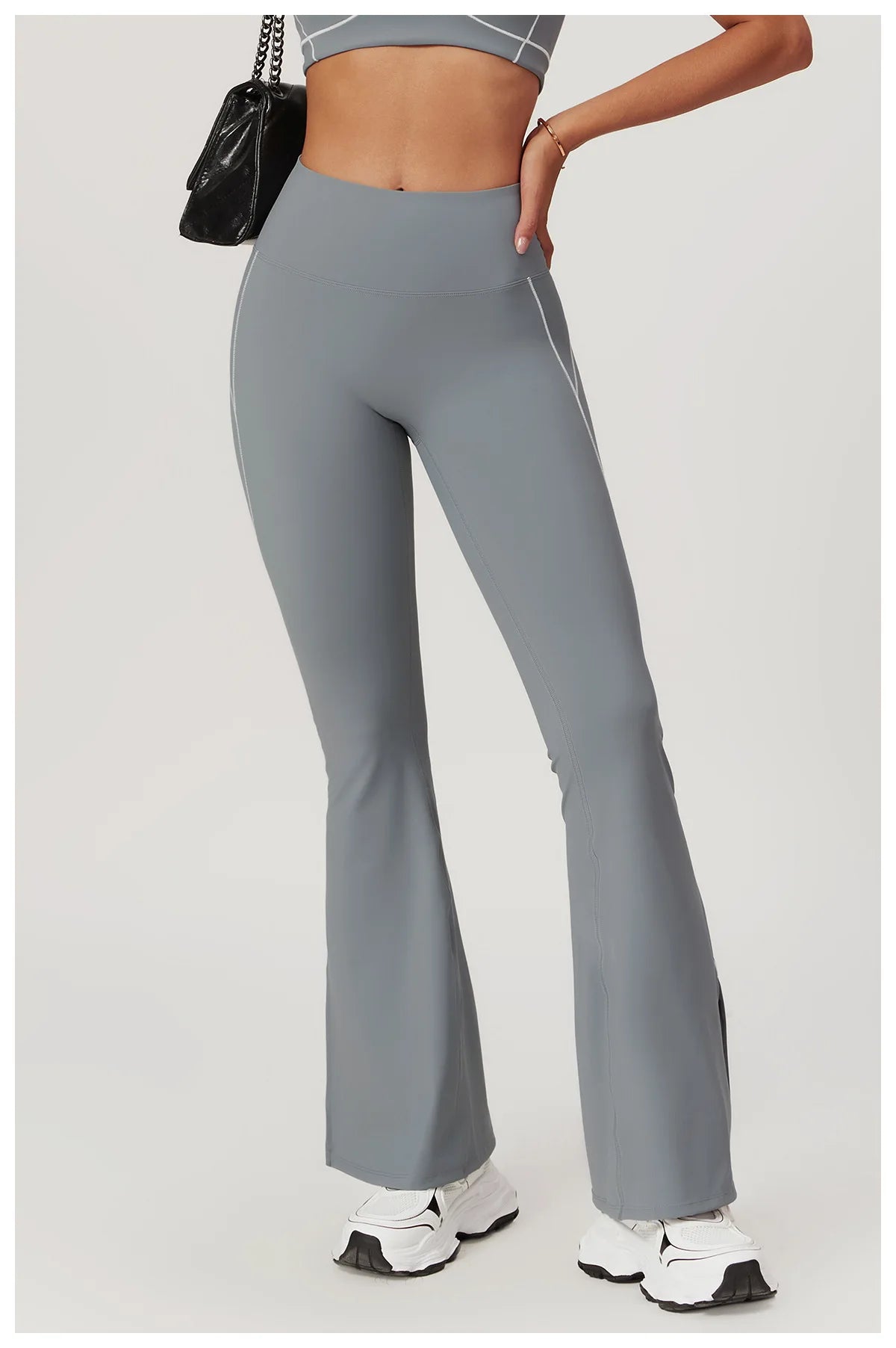 Yoga Flare Leggings Women Bell-bottoms Fitness Push Up High Waiste Wide Leg Workout Pants Gym Elastic Tights Exercise Sport Pant