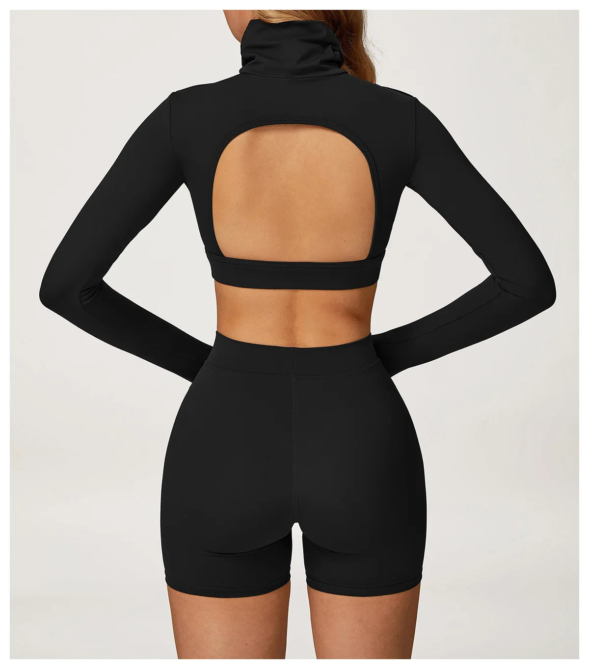Hollow Yoga Shirts For Women Long Sleeve Fitness Running Gym Clothes Workout Dry Fit Breathable High Elastic Push Up Sports Top