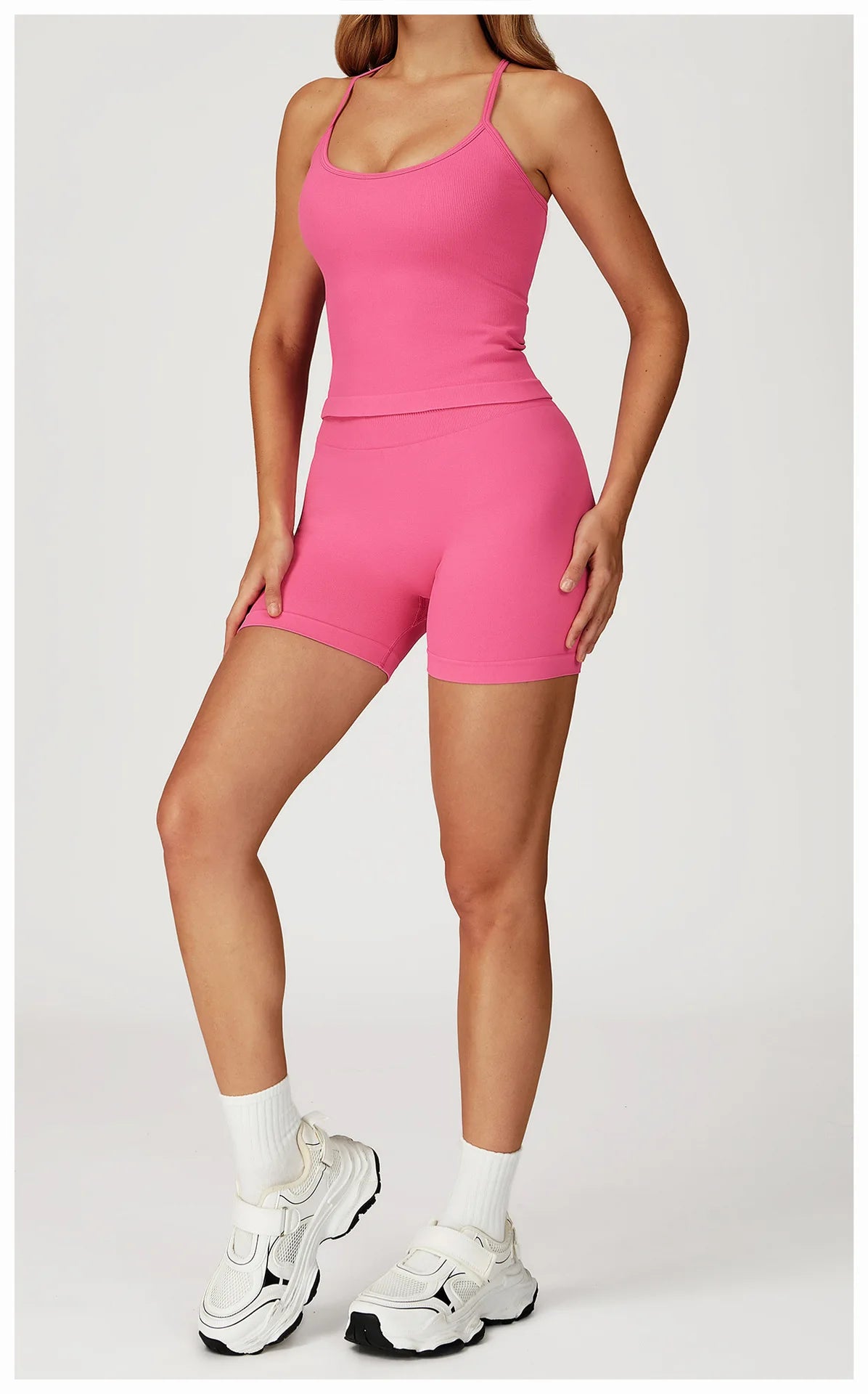 2PCS Seamless Yoga Set Gym Clothes Athletic Wear Women Fitness Set Tracksuits Sports Long Sleeved Gym Suit Leggings Sportswear