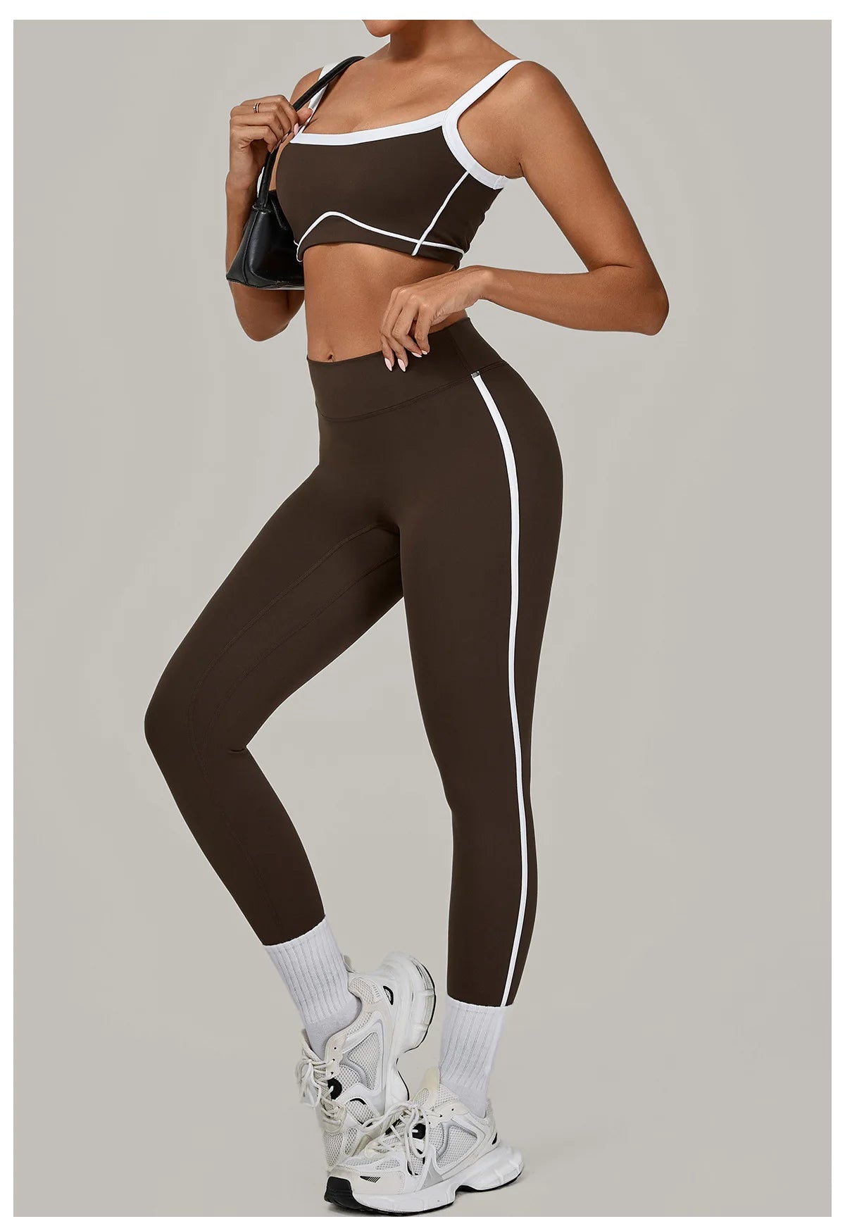 2PCS Yoga Suit Women Tracksuit Sports Bra High Waist Leggings Sports Outfit Gym Set Fitness Workout Clothes Running Sportswear
