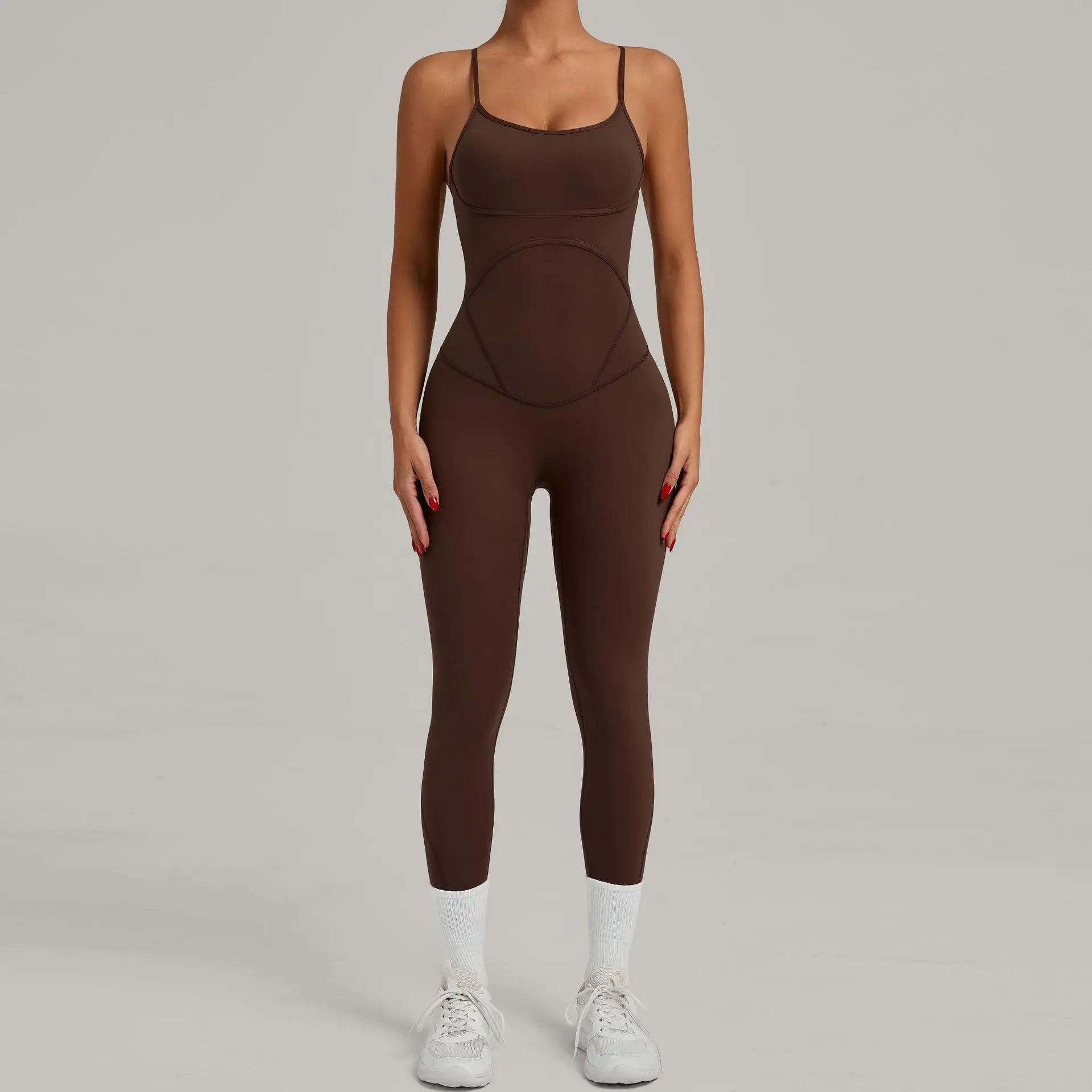 Fitness Jumpsuit Women Tracksuit Sports Playsuit Running One Piece Yoga Suit Scrunch Backless Set Rompers Gym Clothes