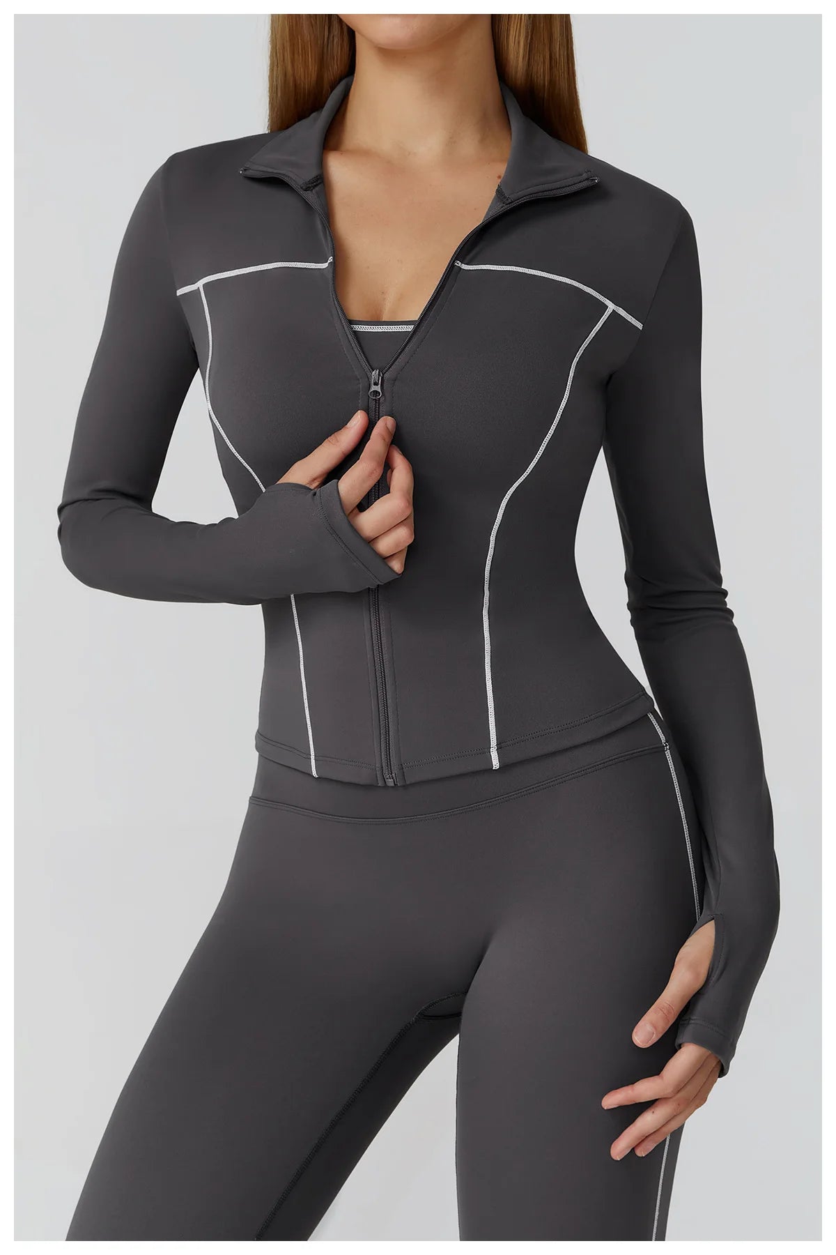 Yoga Clothes Women Sport Jacket Running Long Sleeve Shirt Sports Jackets Top Workout Coat Gym Training Clothing Workout Yoga Top