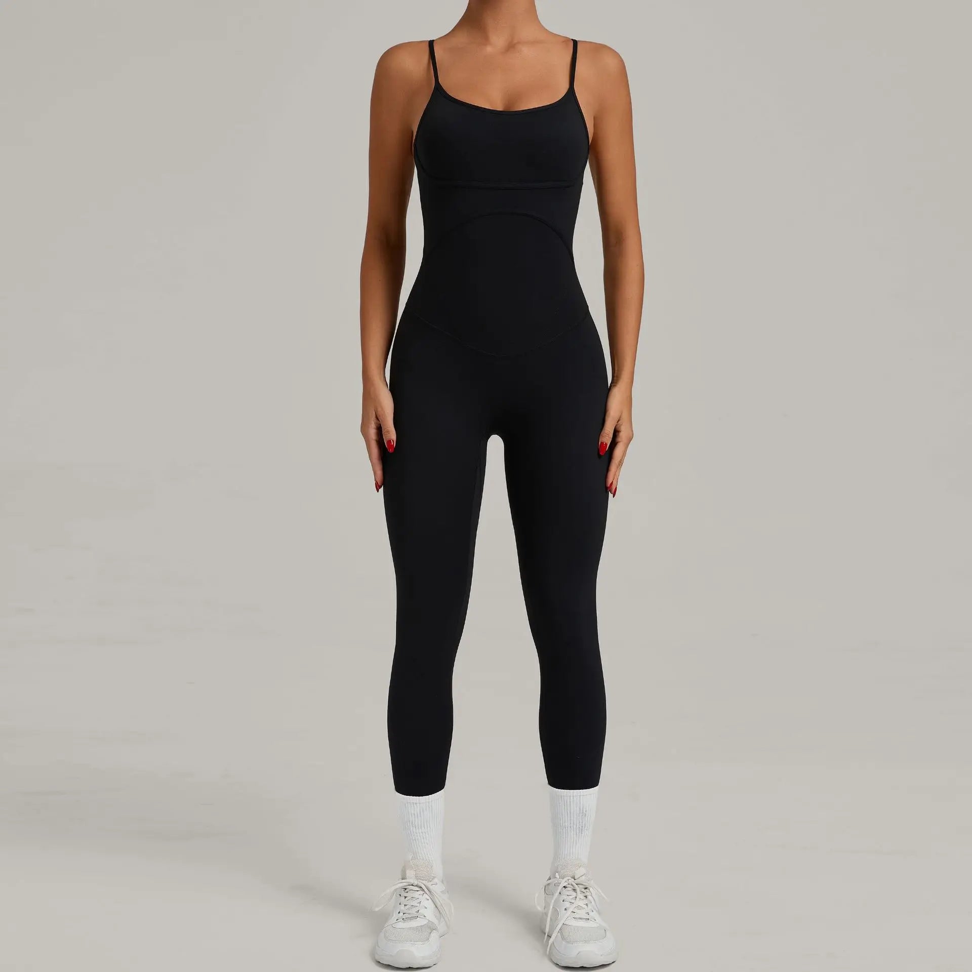 Fitness Jumpsuit Women Tracksuit Sports Playsuit Running One Piece Yoga Suit Scrunch Backless Set Rompers Gym Clothes