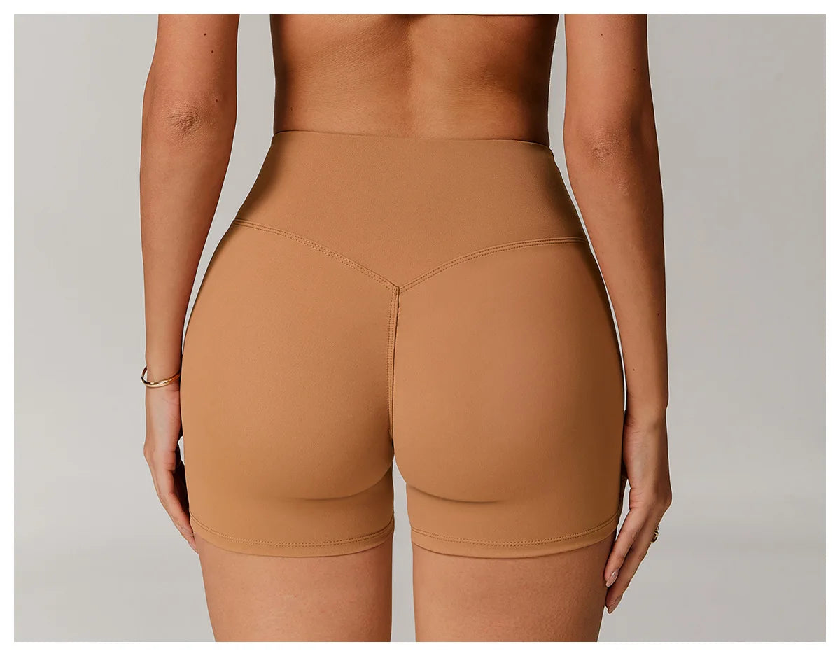 Shorts Gym Women Sports Shorts High Elasticity Yoga Clothing Absorbent Short Sets Push Up Pants Cycling Jogging Fitness Legging