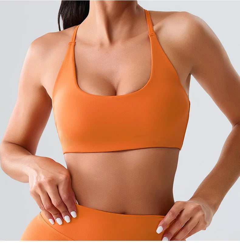 Women Fitness Yoga Bra Race Back Sports Bras Nylon Top Women Bra Sexy Breathable Underwear For Women Gym Bra Running Workout Bra