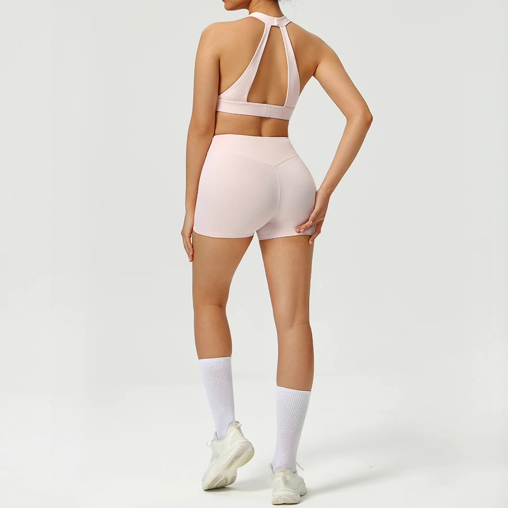 Women 2PCS Yoga Set Workout Sets Sportswear Gym Clothing Fitness Zipper Long Sleeve High Waist Leggings Sports Suits Yoga Suit