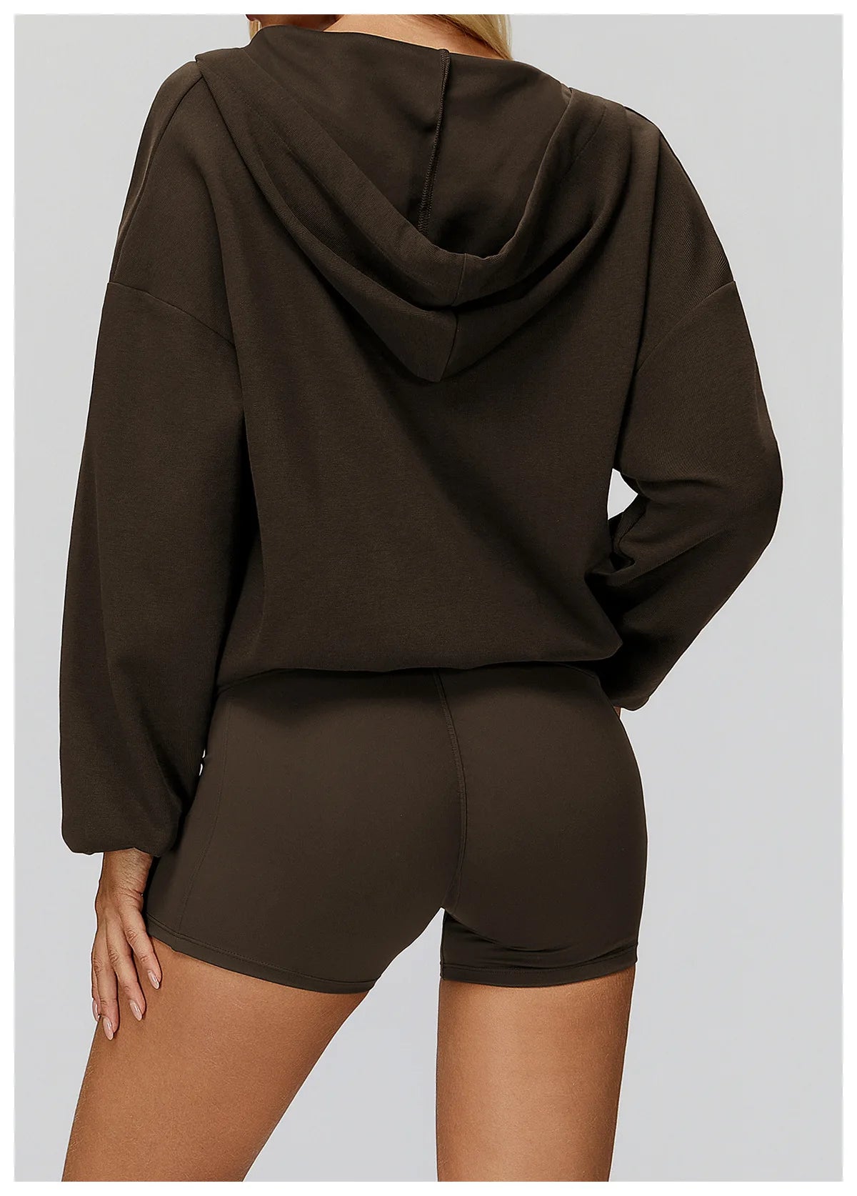 Autumn New Yoga Long Sleeved Women's Hooded Jacket V-neck Loose and Comfortable Outerwear Outdoor Running Workout Sports Jacket