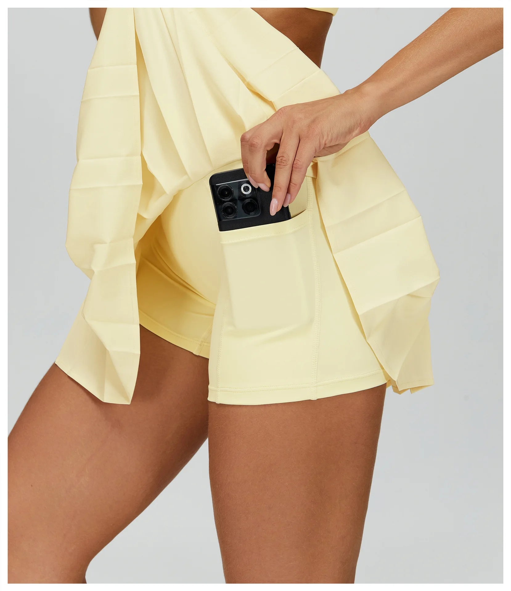 Yoga Short Skirt Women Pleated Sports Tennis Skirts Runniing High Waist Yoga Fitness Short Skirt Gym Golf Loose Skirt Pockets