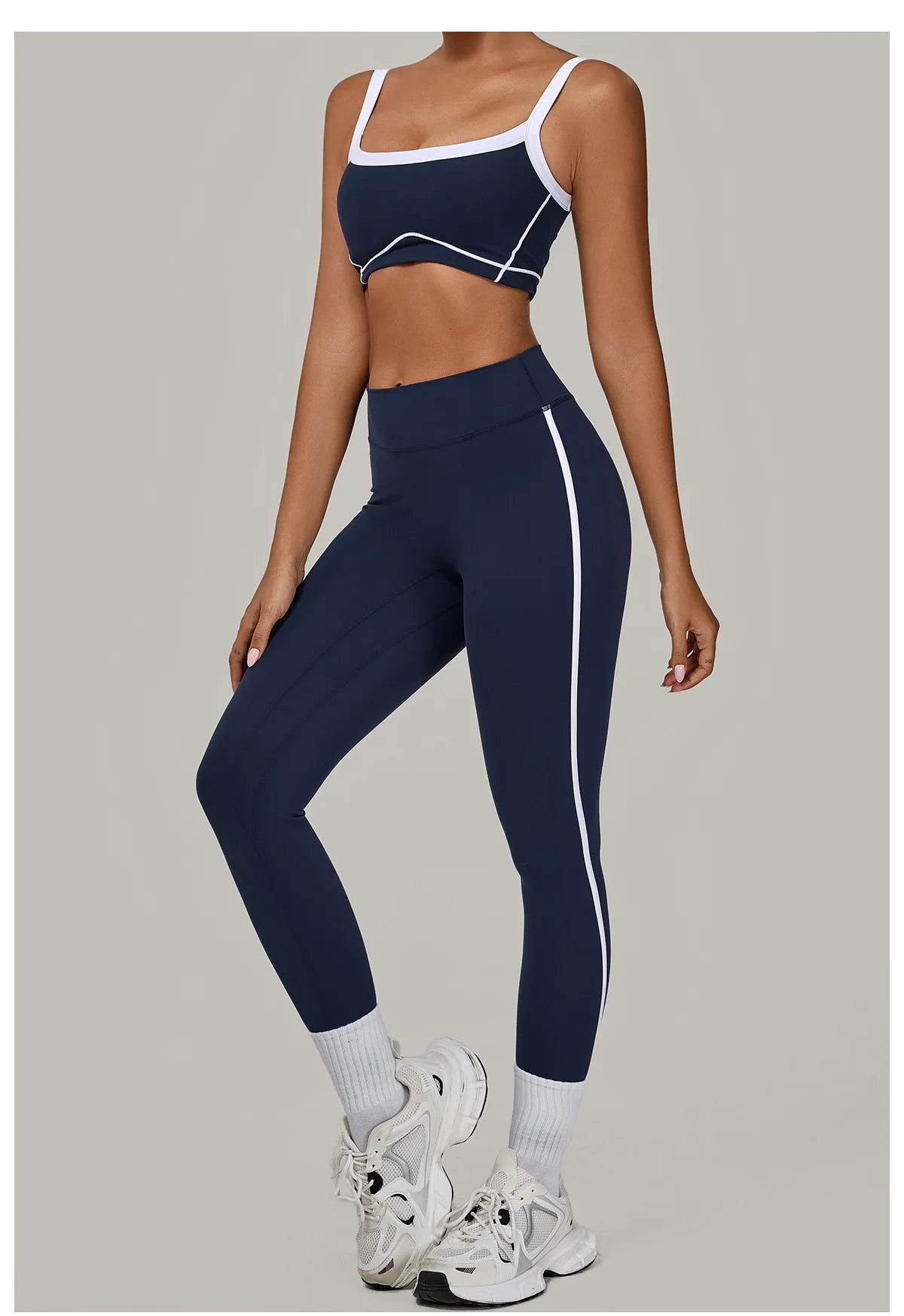 2PCS Yoga Suit Women Tracksuit Sports Bra High Waist Leggings Sports Outfit Gym Set Fitness Workout Clothes Running Sportswear