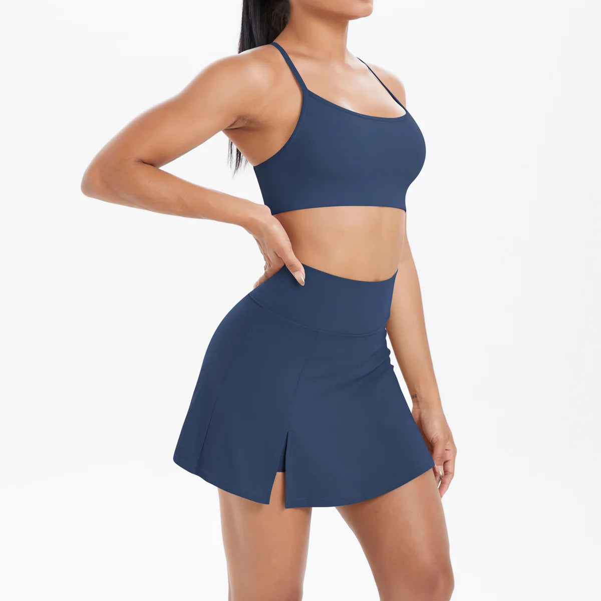 Yoga Outfits Women Tracksuit Sport Bras Shorts Workout Set Women Yoga Clothes Fitness Yoga Short Skirt Gym Set Yoga Sets