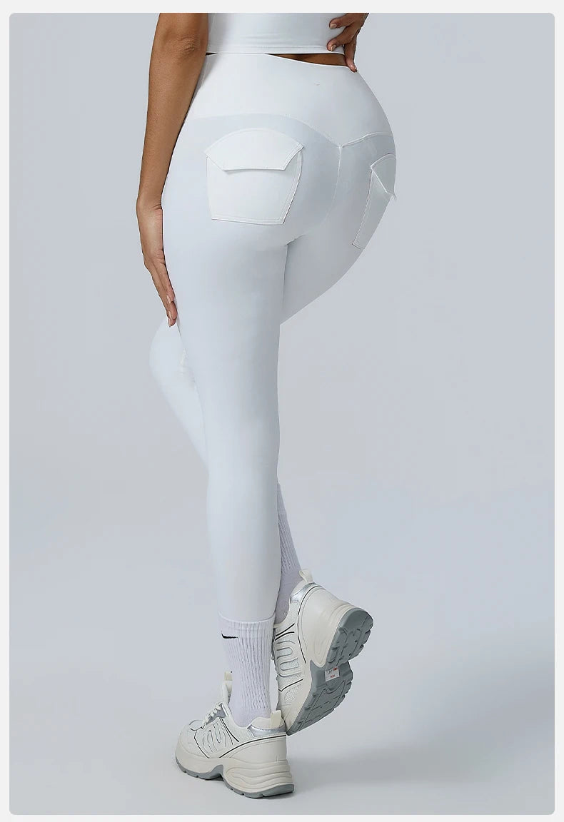 Yoga Leggings Women's High Waist Leggings Butt Lifting Breathable Sports Pants for Women Gym Leggings Pocket Push Up Tight
