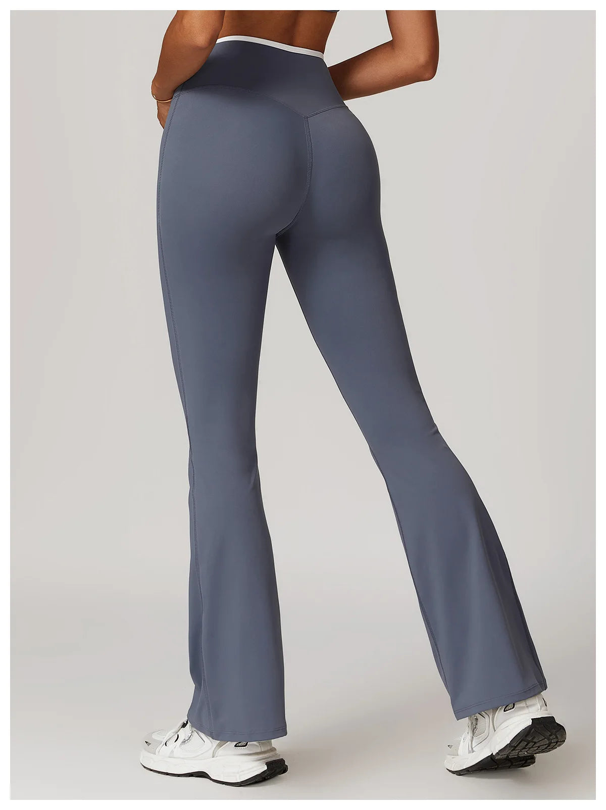 Bell-bottoms Female Leggings Tights High Waist Sexy V-shaped Waist Fitness Pants Women Gym Workout Leggings Running Yoga Legging