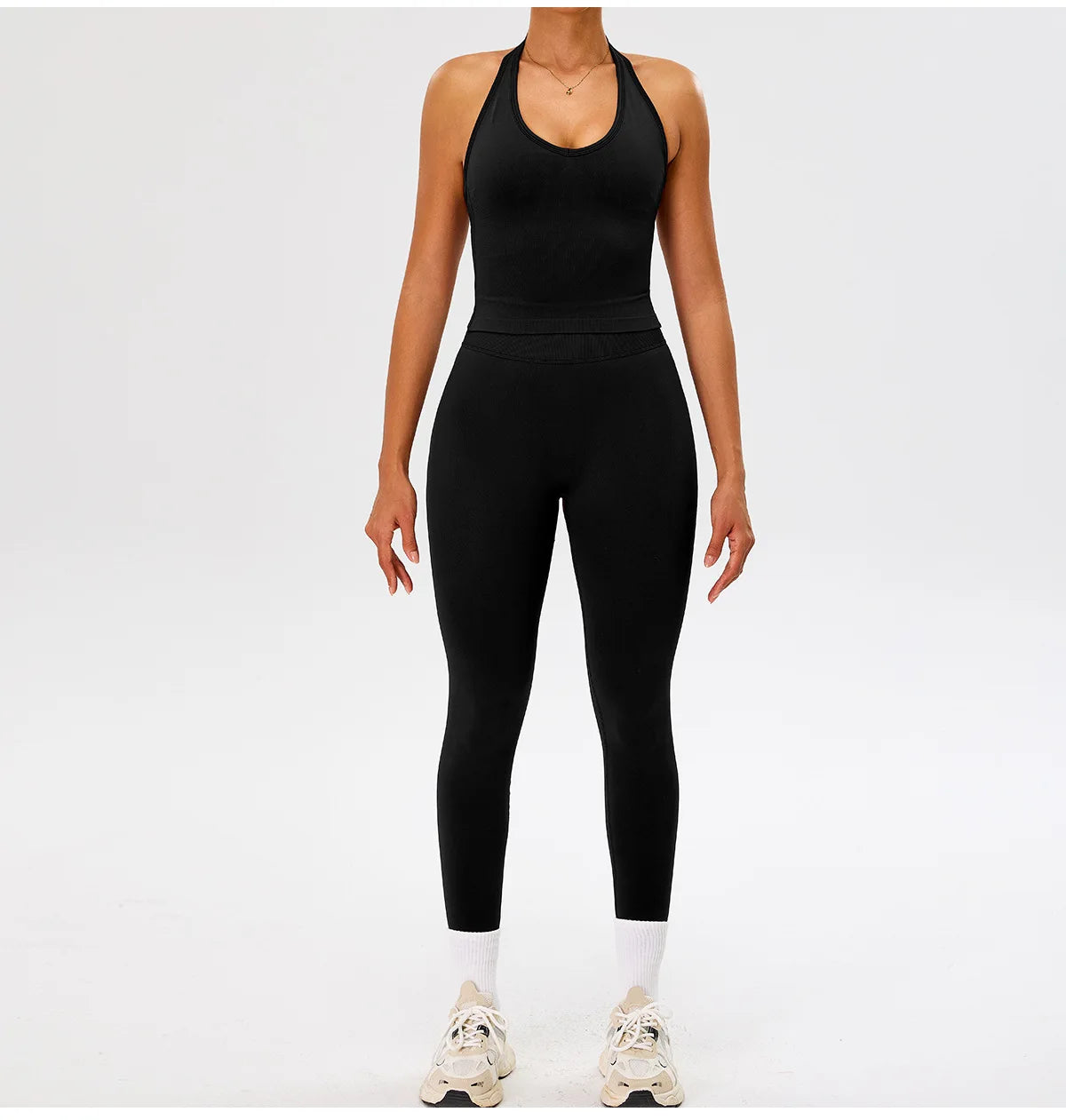 Seamless Gym Top Women Sports Bra Running Neck Hanging Yoga Bra Breathable Sports Underwear Women Push Up Fitness Workout Tops