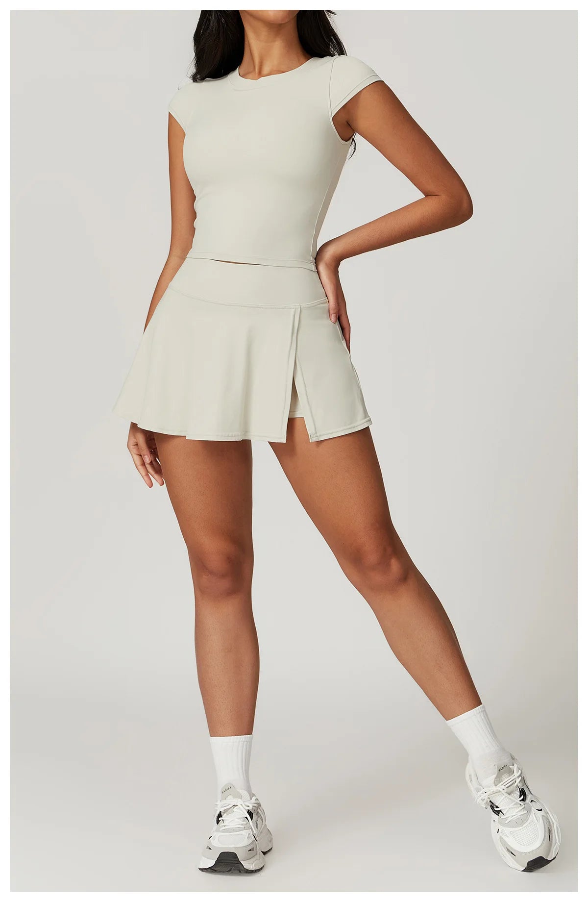 Summer Slim Yoga Shorts Women Short Skirts Ultra Short Mini Skirts Gym Exercise Running Fitness Tennis Anti-Light Sports Skirts