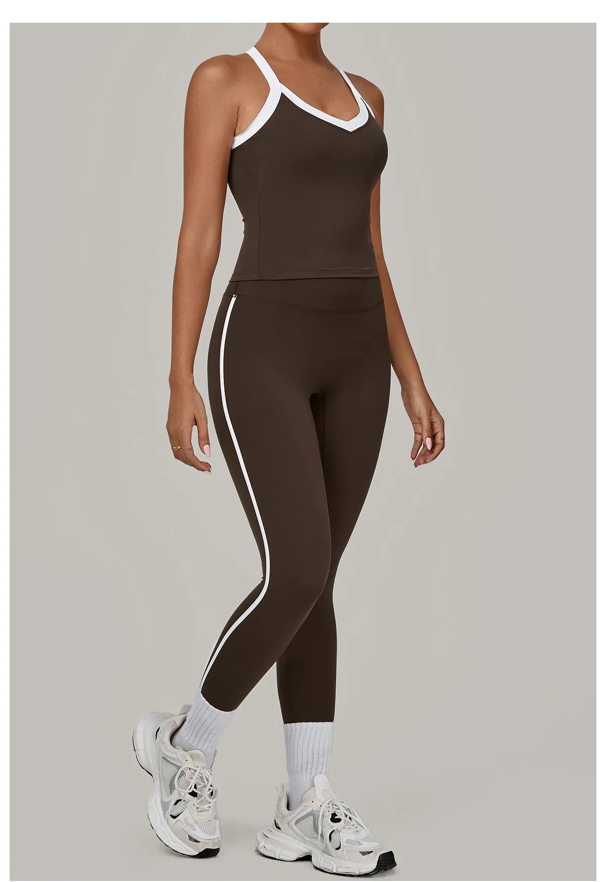 2 Pieces Yoga Set Women's Tracksuit Workout Clothes Sportswear Gym Clothing High Waist Leggings Fitness Bra Push Up Sports Suits