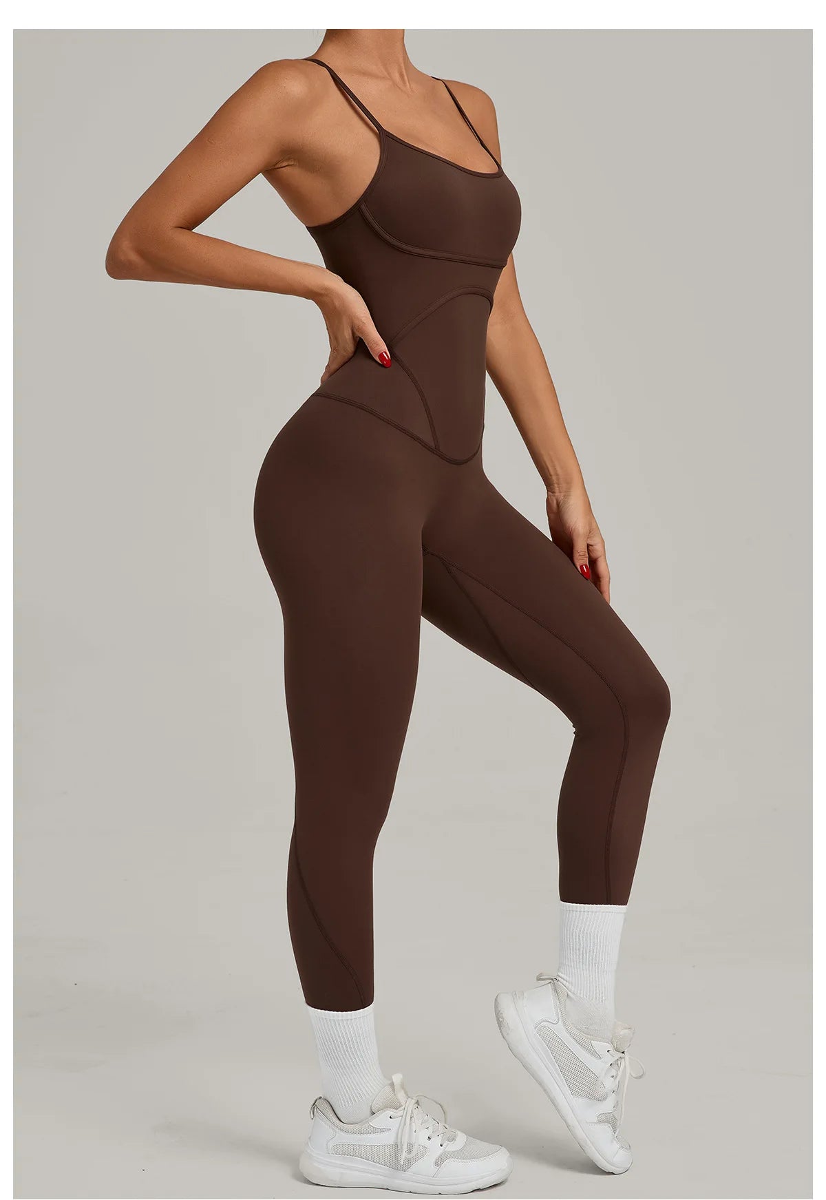 Fitness Jumpsuit Women Tracksuit Sports Playsuit Running One Piece Yoga Suit Scrunch Backless Set Rompers Gym Clothes