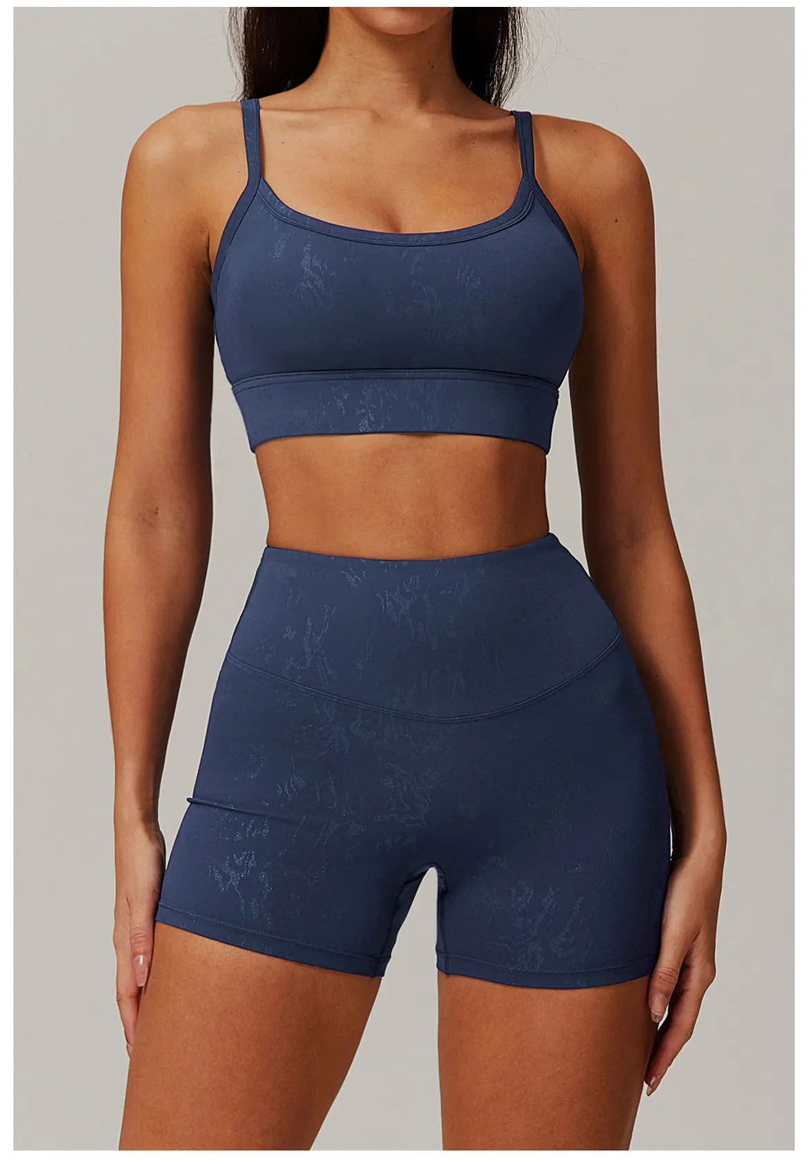 Elastic Yoga Shorts Women High Waist Tummy Control Ruched Booty Pants Printed Butt Lifting Push Up Gym Workout Compression Tight