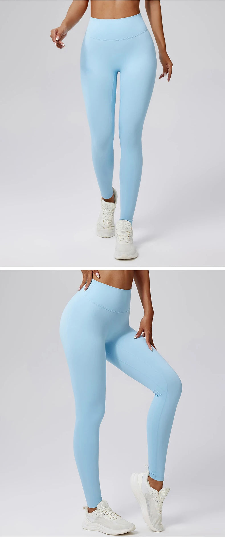 High Waist Solid Leggings Women Slim Tights Fitness Elastic Yoga Leggings Push Up Butt Knit Fashion Gym Push Up Workout Pants