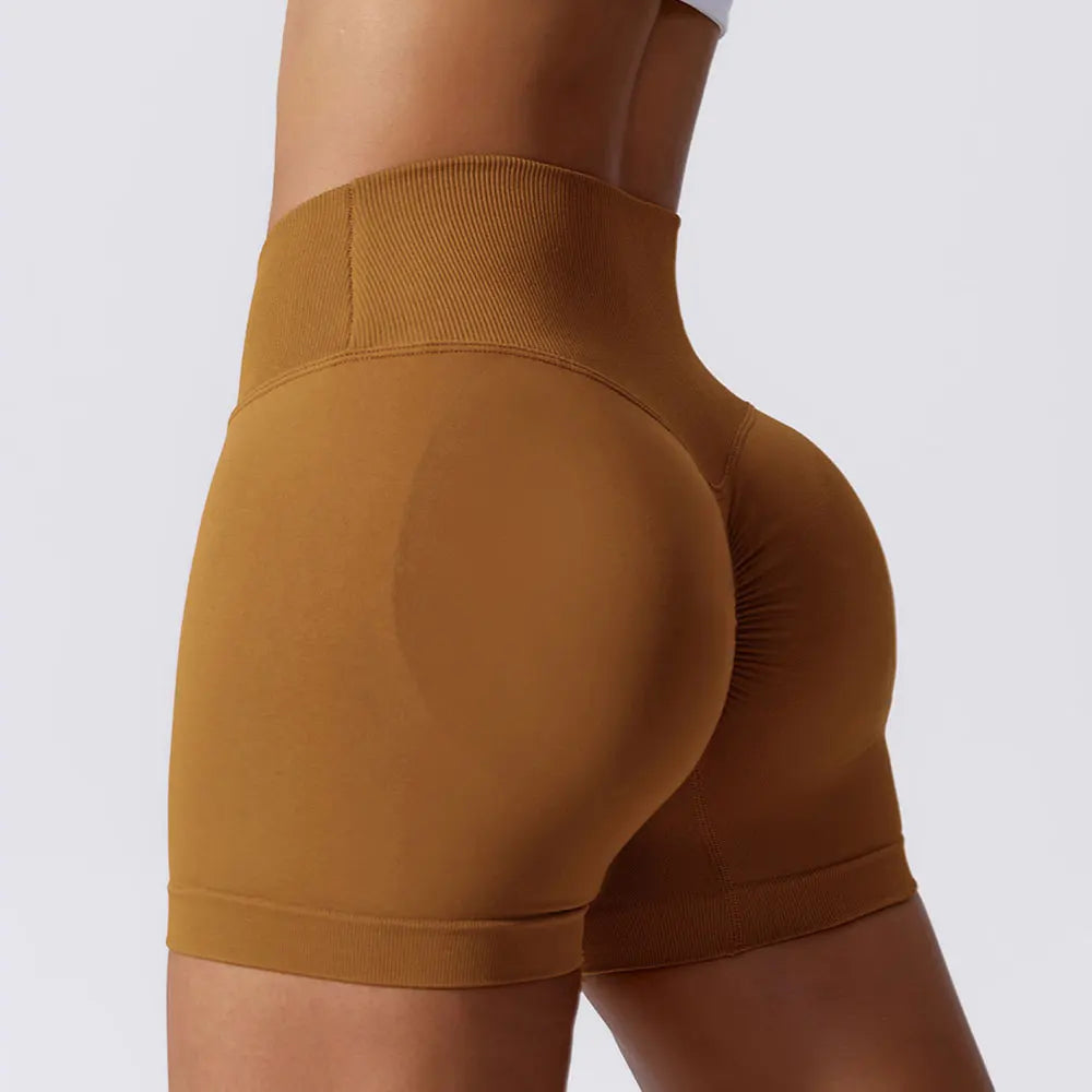Summer Seamless Yoga Shorts High Waist Elasticity Sports Leggings Women Breathable Cycling Shorts Buttock Lift Gym Shorts Women